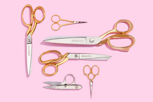 SOHMO Sewing Scissors with gold plated handles