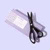 SOHMO Decorative Large Scallop Scissors for fabric, felt or paper. Black blade with lightweight plastic handles. 