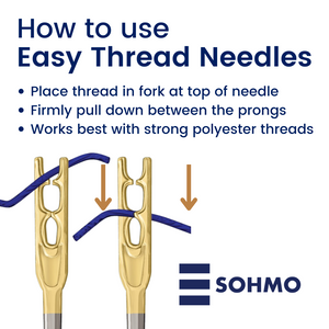 How to thread self threading needles