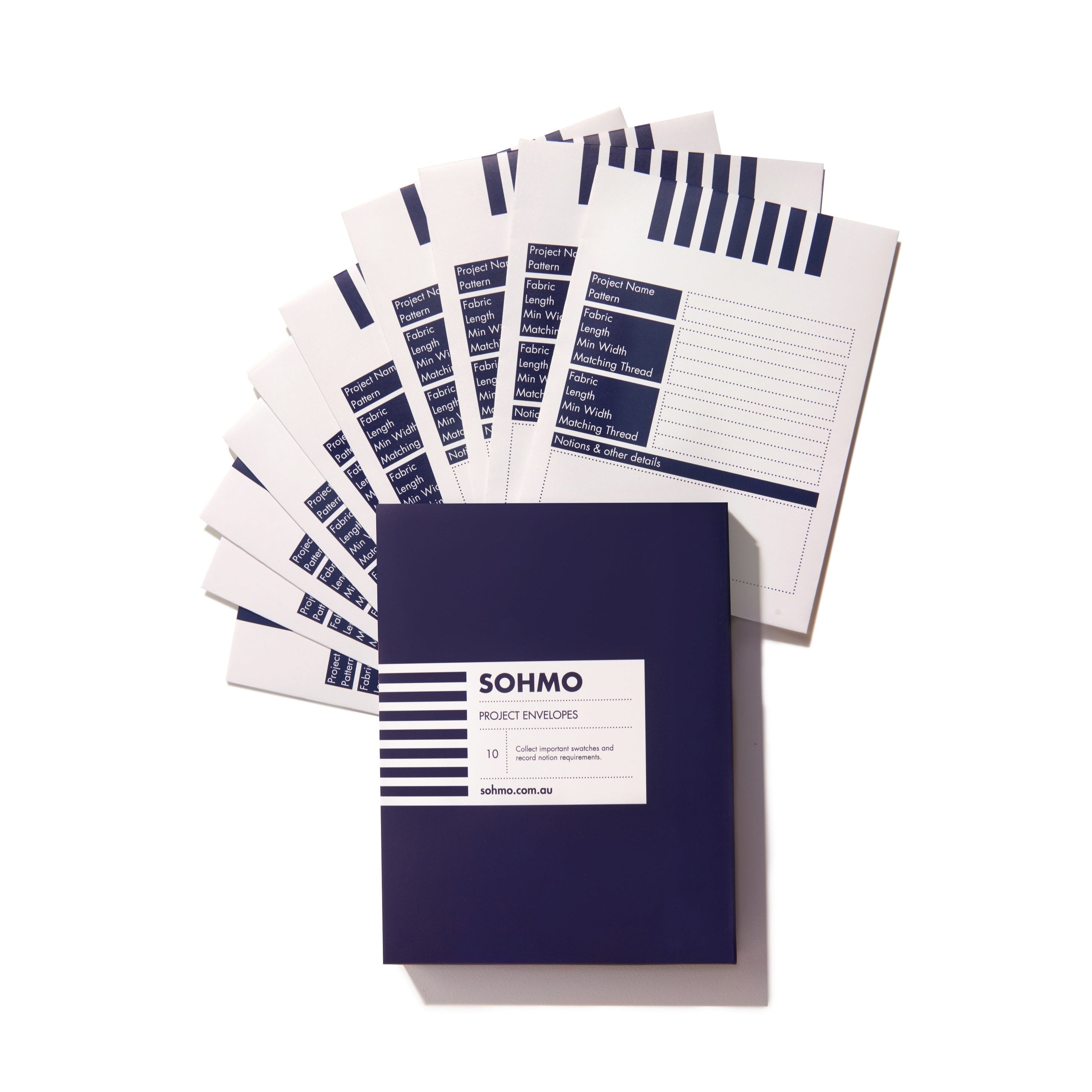 Project Envelopes Sewing Project Envelopes - Fabric Planning Envelopes for Garment ...