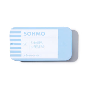 SOHMO Sharps Needles in metal tin