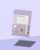 SOHMO Invisible Magnetic Snaps, showing three circular gold magnetic snaps in clear plastic capsules and three white labels, set against a lavender background.