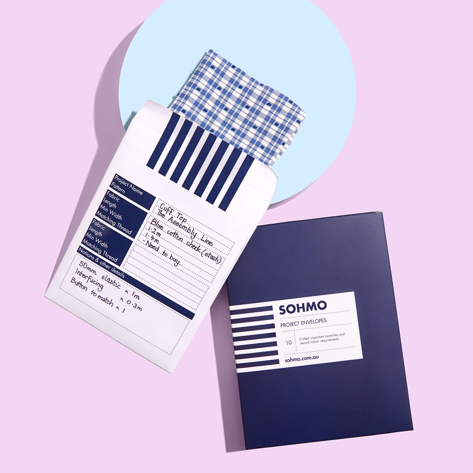 SOHMO 10 pack of envelopes for organising sewing projects