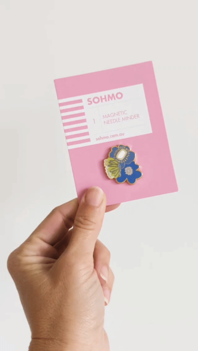 SOHMO - Magnetic Needle Minder - Blooms (Blue)