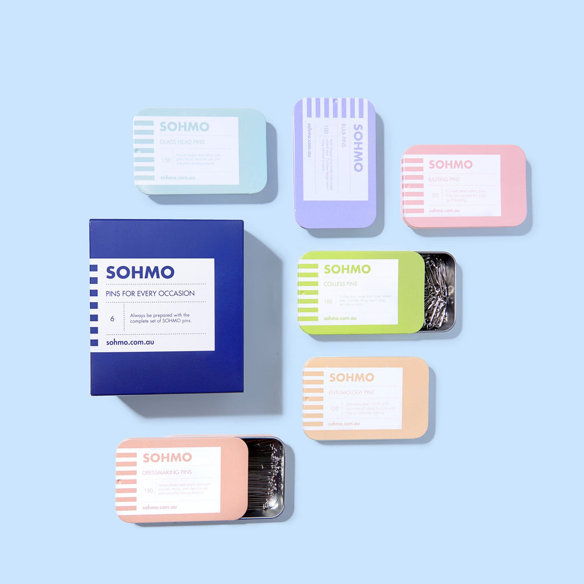 Complete Sewing Pin Collection - six essential SOHMO Pin Types, Save ...