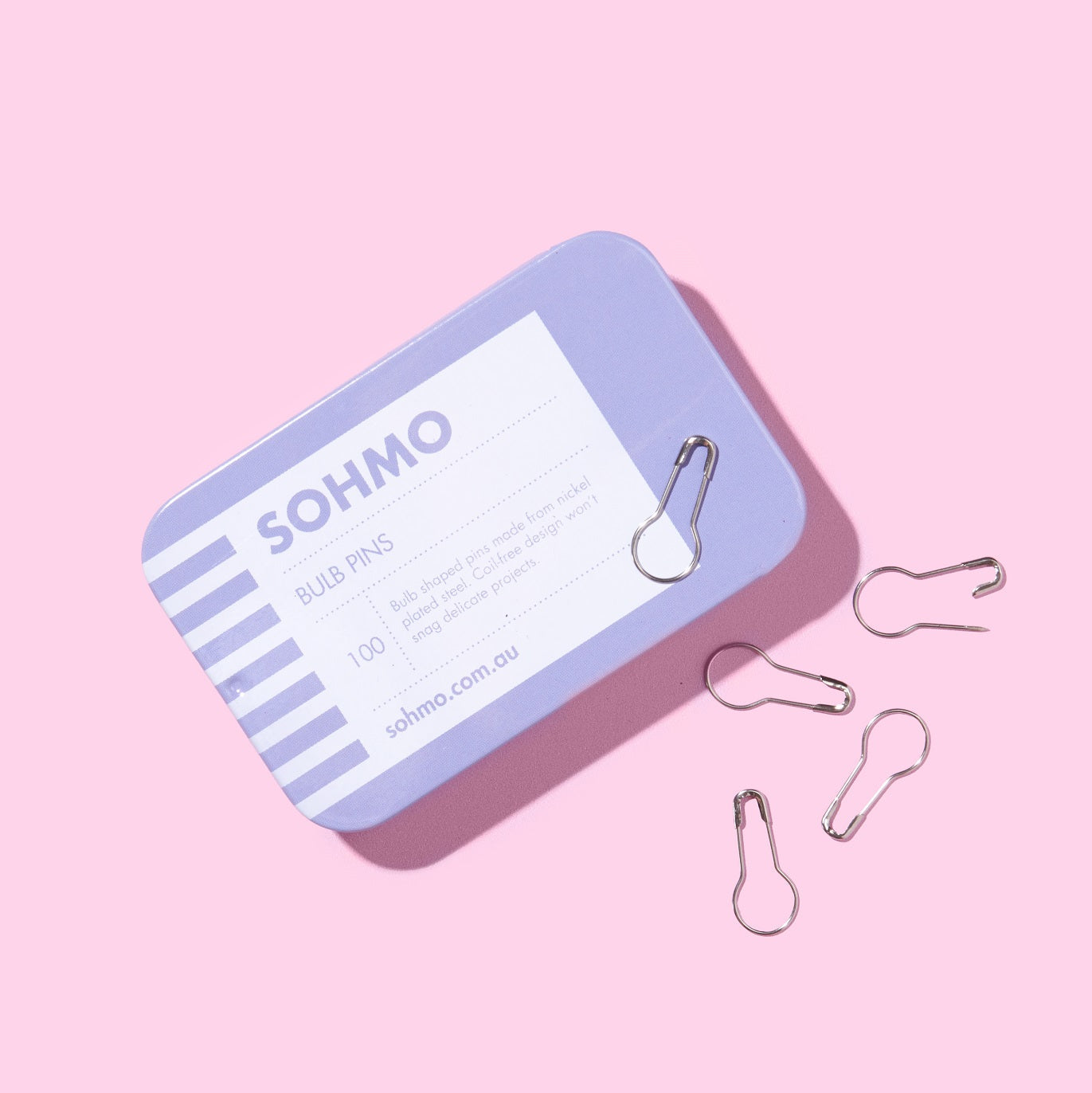 SOHMO Bulb pins in reusable tin