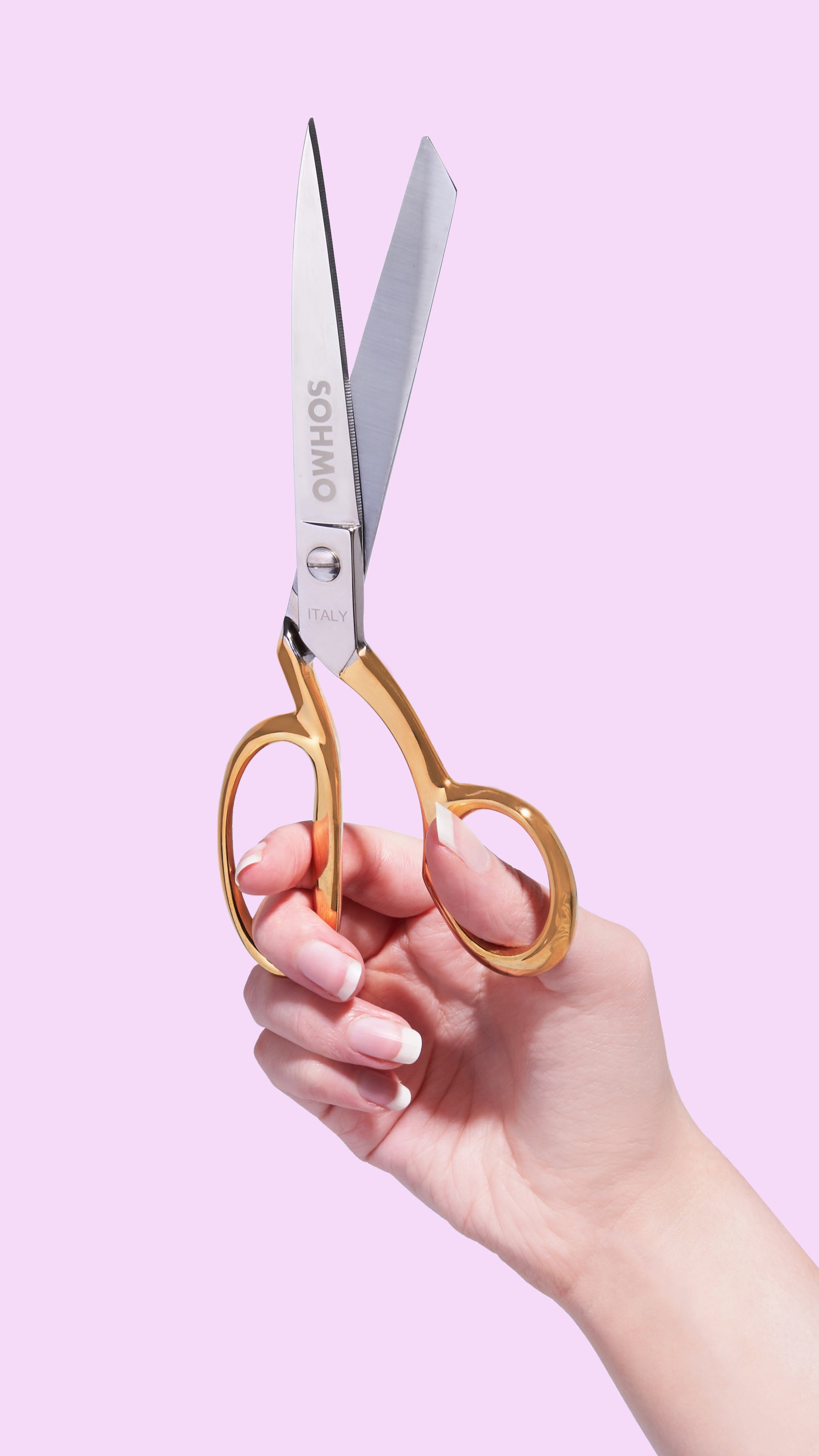 SOHMO sewing scissors with 24kt gold plated handles