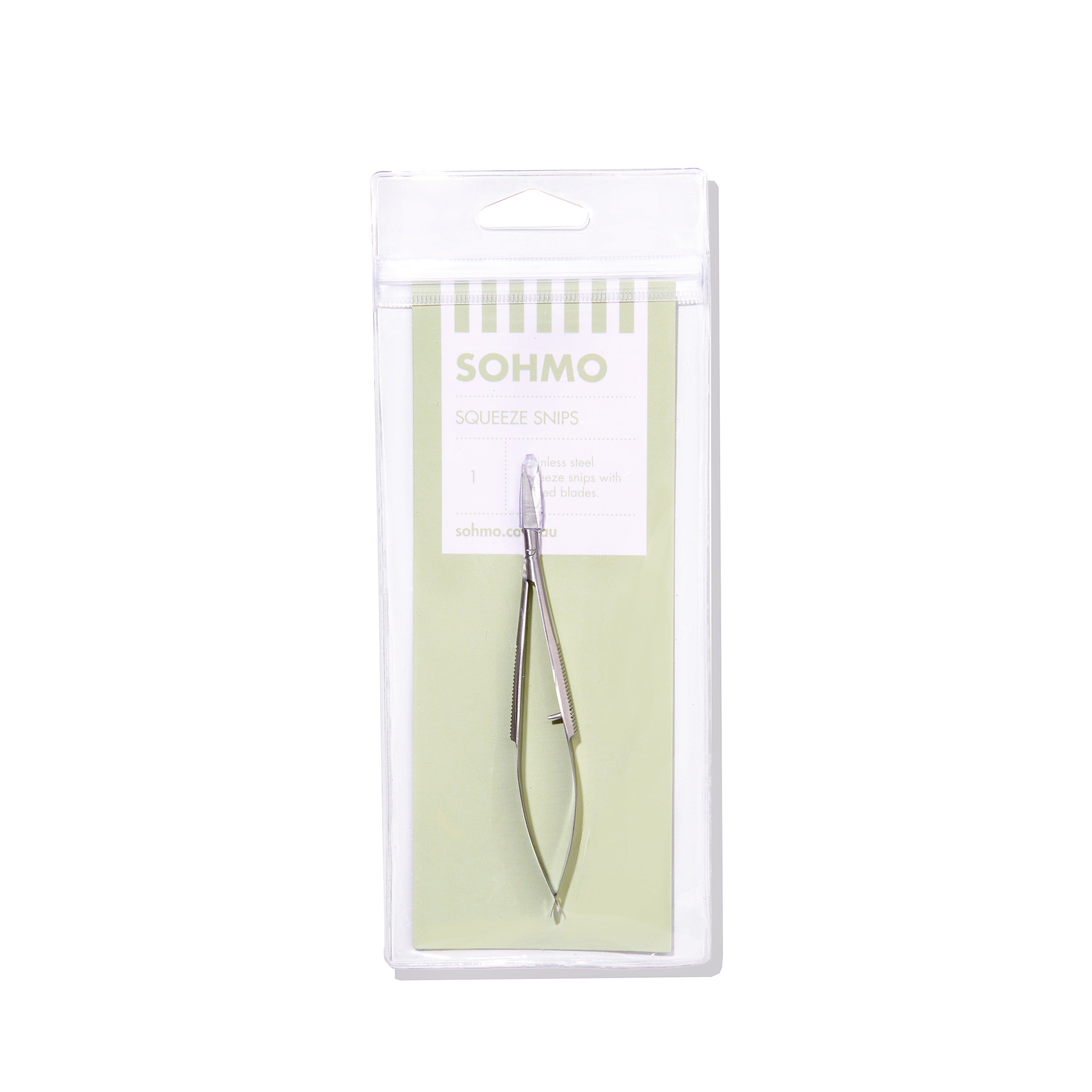 SOHMO Squeeze Snips in reusable vinyl pouch