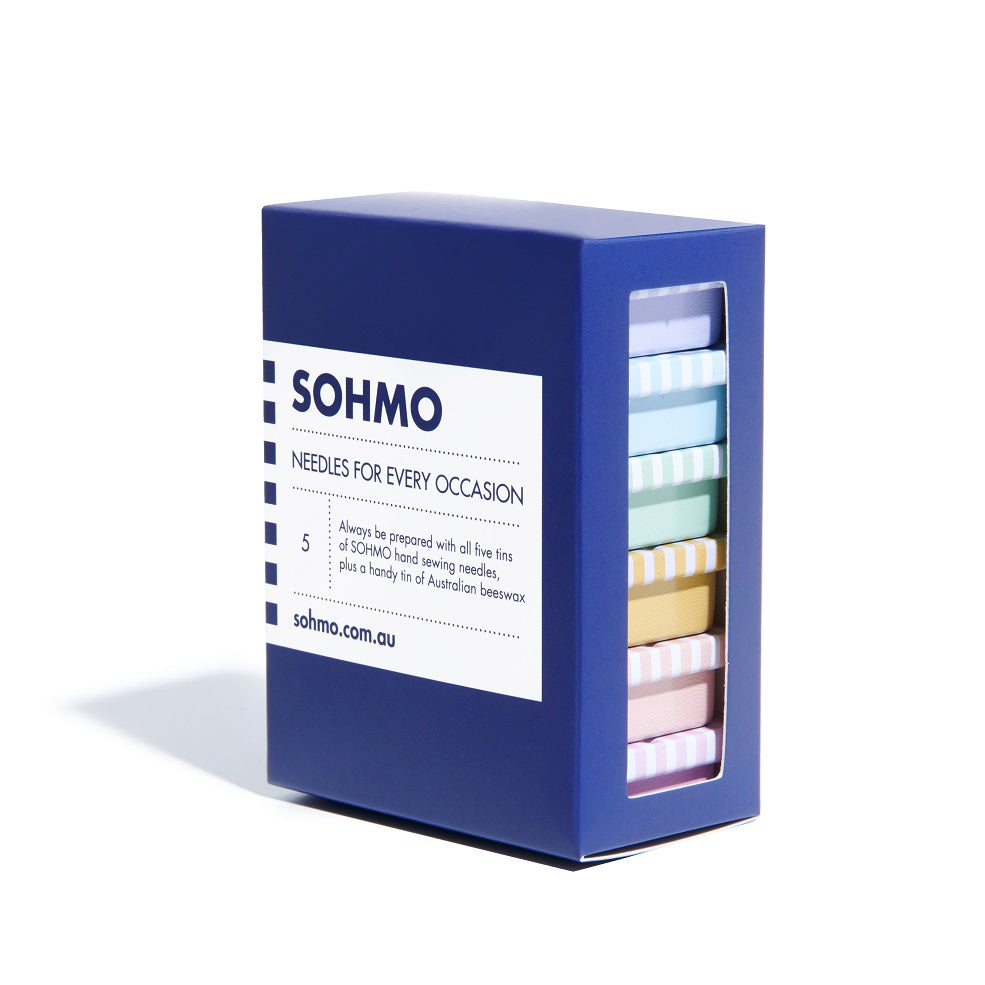 SOHMO - Needles for Every Occasion - 5 tins of needles + beeswax